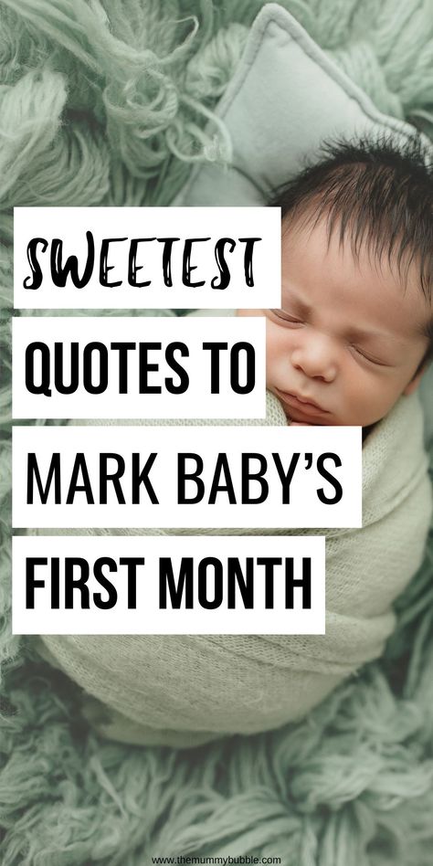 The best quotes to use with your newborn baby pictures to mark the magic of baby's first month. One Month Old Post Ideas, Newborn Milestones Monthly Pictures, 1 Month Milestone Caption, One Month Old Pictures, Newborn Photography Quotes, Newborn Milestones Pictures, Diy 1 Month Old Photoshoot, 1 Month Old Quotes, 1 Month Old Caption Ideas