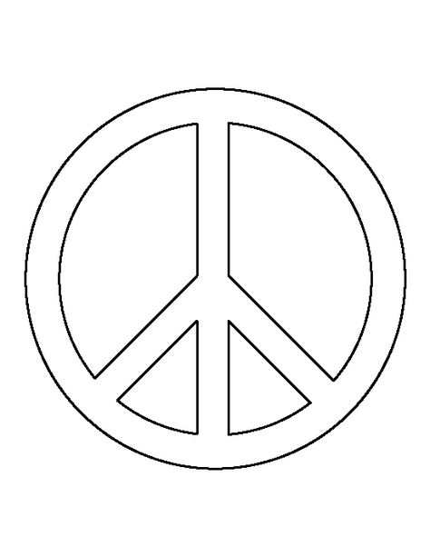 Peace sign pattern. Use the printable outline for crafts, creating stencils, scrapbooking, and more. Free PDF template to download and print at http://patternuniverse.com/download/peace-sign-pattern/ Peace Sign Drawing, Hippie Birthday, Peace Sign Art, String Art Patterns, Free Shapes, Peace Art, Sign Stencils, Twitter Marketing, Stained Glass Patterns