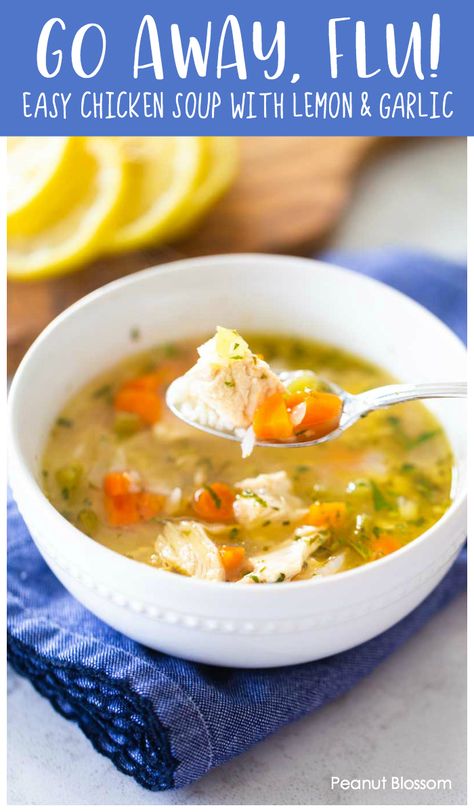 Chicken Soup For Colds, Easy Chicken Soup, Healing Soup, Homemade Chicken Soup, Meal Train Recipes, Feeling Better, Chicken Soup Recipes, Easy Soups, Homemade Soup