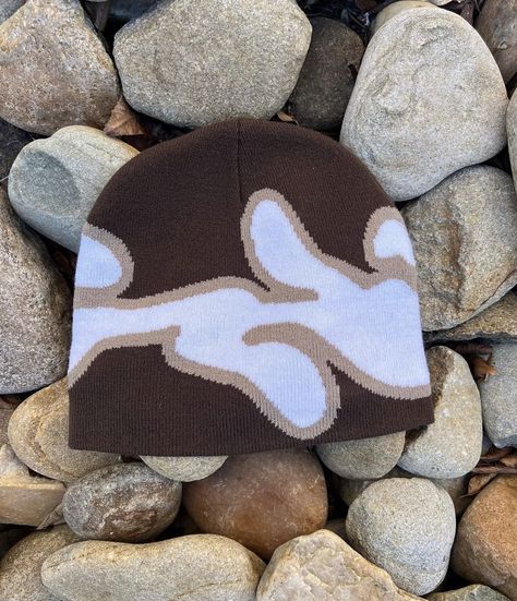 Beanie Graphic Design, Clothing Branding Design, Graphic Beanie, Custom Fitted Hats, Cool Beanies, Apparel Design Inspiration, Beanie Fits, Boys Beanie, Drippy Outfit