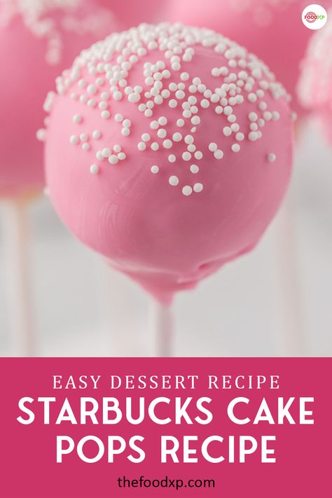 Starbucks Cake Pops Recipe, Sugar Snap Pea Recipe, Starbucks Cake Pops, Cake Pop Recipe Easy, Cake Pops Recipe, Make Cake Pops, Starbucks Cake, Eating On A Dime, Starbucks Vanilla