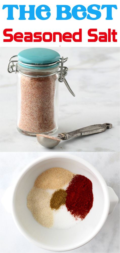 Seasoned Salt Recipe, Homemade Seasoned Salt, Flavored Salts Recipes, Seasoning Salt Recipe, Season Salt, Homemade Seasoning Salt, Homemade Things, Homemade Spice Mix, Best Crockpot Recipes