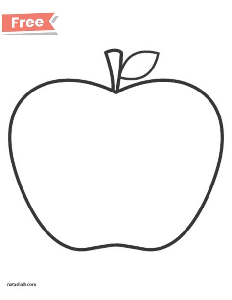 Get your large apple template for fall crafts here! Free printable apple templates for your apple theme crafts, letter A crafts, and Johnny Appleseed week Apple Template Free Printable, Apple Outline, Apple Template, Johnny Appleseed, Summer Printables, Shape Templates, Apple Theme, Butterfly Printable, Free Printable Wall Art