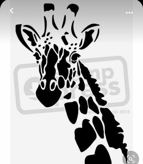 Giraffe Pumpkin, Giraffe Drawing, Pumpkin Template, Animal Stencil, Giraffe Art, Wall Stencil, Stencil Templates, Stencil Patterns, Animal Silhouette