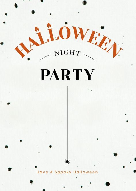 Halloween vector template party invitation card | free image by rawpixel.com / wan Hallowen Party, Halloween Invitation Template, Halloween Party Poster, Halloween Invite, Invitation Halloween, 31 October, Halloween Templates, Fall Banner, Halloween Invitation