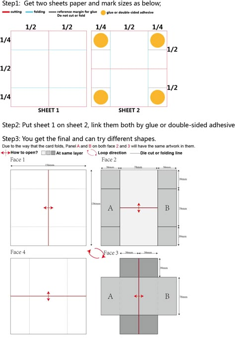 How to make a never ending card？ Easiest method! Endless Folding Card, Neverending Card, Infinity Card, Never Ending Card, Mises En Page Design Graphique, Fancy Fold Card Tutorials, Paper Engineering, Booklet Design, Pop Up Book