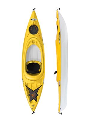 AmazonSmile : Pelican Maxim 100X Sit-in Recreational Kayak Kayak 10-Foot Lightweight one Person Kayak Perfect for Recreation, Yellow, One Size : Sports & Outdoors Sit On Kayak, Recreational Kayak, Inflatable Kayak, Honda Element, Covered Decks, Kayak Fishing, Best Fishing, Rich Girl, Fishing Boats