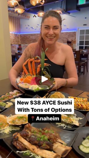 120K views · 4.9K reactions | @ocfeed follow for things to do in Oc!
@nikusushianaheim is the most undiscovered AYCE out there, and you’ve gotta go.

30 S Anaheim Blvd, Anaheim, CA 92805

Sushi Niku is new, and they have a crazy AYCE. 

For lunch AYCE, it’s $32.95, and for dinner AYCE it’s $38.95. However, if you get that insane omakase bowl for $55, you get all that and the AYCE for free on top of it. I honestly don’t even know how they’re making money. 

You can choose from unlimited fresh oysters, baked oysters, short ribs, hamachi collar, short rib beef ramen, shrimp tempura, wings, baked mussels, teriyaki chicken, orange chicken…the list is basically endless. And then there’s all the rolls and the nigiri you can get, all presented together on beautiful trays. 

You’ve got classic rain Baked Oysters, Chicken Orange, Baked Mussels, Beef Ramen, Banana Roll, Rainbow Roll, Rice Rolls, Shrimp Tempura, Fresh Oysters