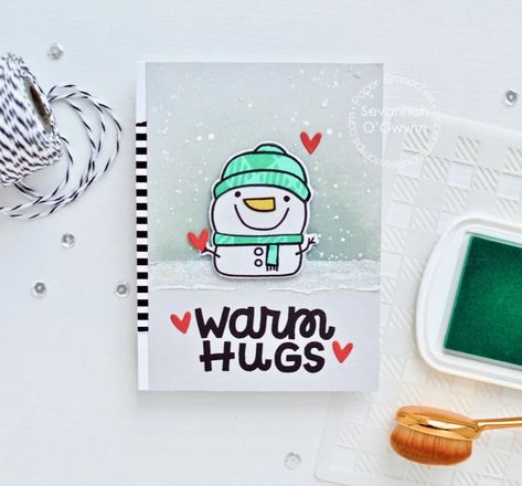 Paper Smooches - Kim Hughes on Instagram: “With all the crazy winter weather this past weekend, warm hugs are appreciated ❤❤❤⁣ .⁣ @savannahland2 used the @papersmooches Winter Wishes…” Weather Cards, Old To New, Winter Wishes, Paper Smooches, Warm Hug, Winter Cards, The Crazy, Winter Weather, Card Inspiration