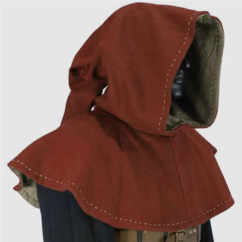 Knights Medieval, Medieval Dress Pattern, Medieval Hood, Medieval Hats, Medieval Costumes, Medieval Garb, Medieval Clothes, Larp Costume, Medieval Costume