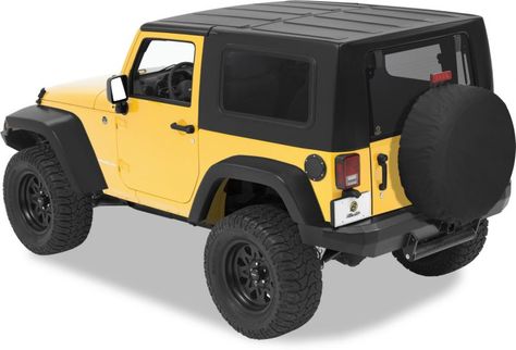 Keystone Restyling 2-Piece Hardtop in Black Jeep Tops, Yellow Jeep, 2009 Jeep Wrangler, Sale Windows, Door Replacement, Jeep Tj, Sailing Outfit, Tinted Windows, My Dream Car