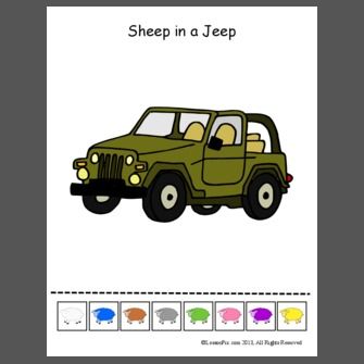 Sheep In A Jeep, Alphabet Activity, Sheep Crafts, Powerpoint Format, Learning Time, Interactive Game, Education Kindergarten, Powerpoint Slide, Small Pictures