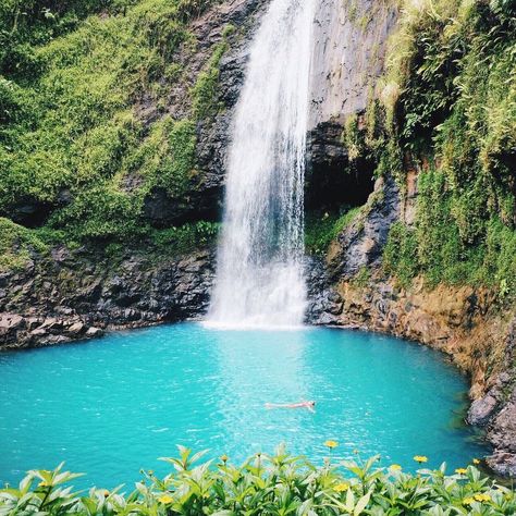 Moorea waterfalls Tahiti Waterfalls, Anniversary Destinations, Bora Bora Vacation, Trip To Bora Bora, Tahiti Travel, Dream Holidays, Polynesian Islands, Dream Vacations Destinations, Travel Locations