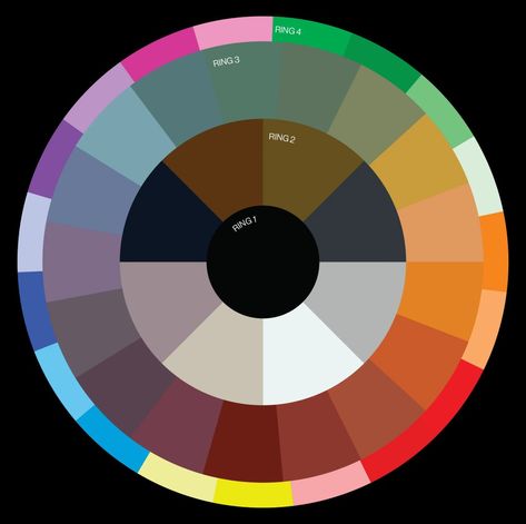 Color Wheel Matching Clothes, How To Use Color Wheel For Clothes, Tibi Colour Wheel, Outfit Color Wheel, Color Wheel Clothes, Color Wheel For Clothes Outfits, Color Wheel Palette, Tibi Color Wheel Outfits, Colour Wheel Fashion