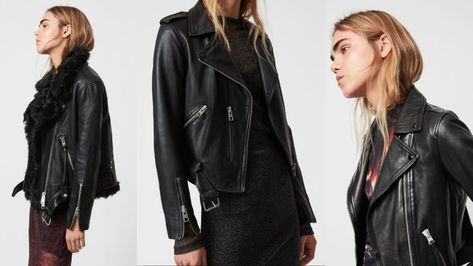 All Saints Balfern Leather Jacket, All Saints Dalby Leather Jacket, All Saints Leather Jacket Women, All Saints Style, Moto Leather Jacket Outfit, Cheap Leather Jacket, All Saints Leather Jacket, Womens Leather Jacket Outfit, Biker Jacket Outfit