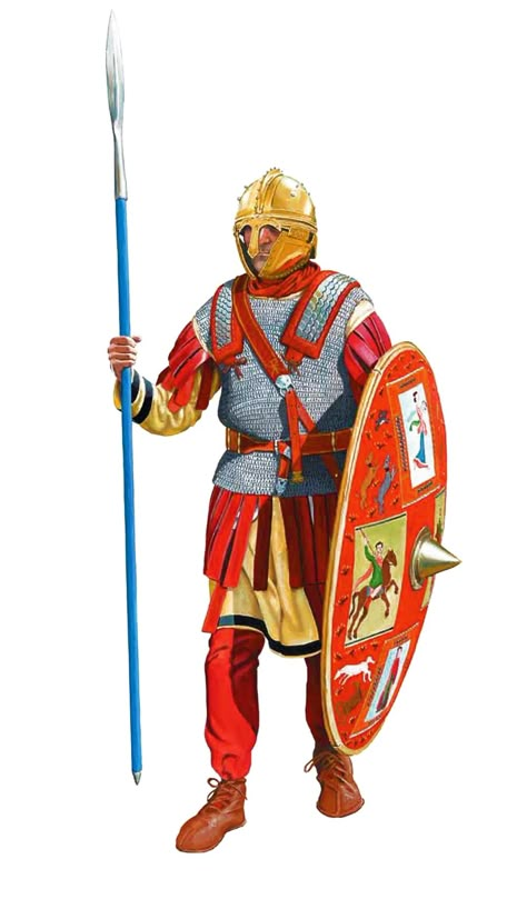 Late Roman Army, Roman Clothing, Late Roman Empire, Roman Shield, Imperial Legion, Roman Armor, Century Armor, Roman Warriors, Historical Warriors