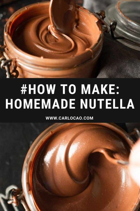 Nutella Vegan, Homemade Nut Butter, Healthy Nutella, 2 Ingredient Recipes, Vegan Nutella, Nutella Desserts, Two Ingredient, Homemade Nutella, Keto Brownies