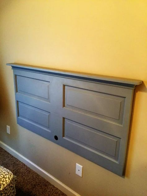 DIY Headboard From Reclaimed Door : 7 Steps (with Pictures) - Instructables Reclaimed Door, Headboard From Old Door, Door Headboard, Headboard Diy, Head Boards, Reclaimed Doors, Headboard Ideas, Cute Dorm Rooms, Head Board