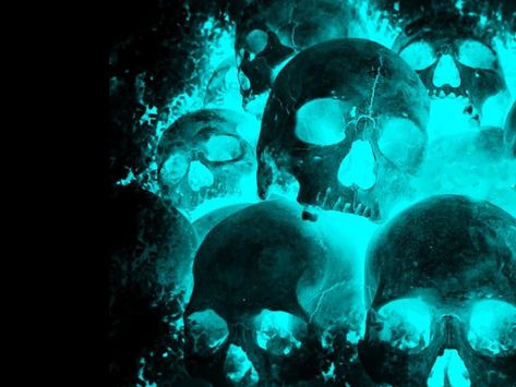 teal skull wallpaper #skull #fire #neon #cyan black background #dark #turquoise #480P #wallpaper #hdwallpaper #desktop Black And Cyan Aesthetic, Cool Wallpapers For Boys, Turquoise Aesthetic, Skull Pictures, Blue Skulls, Skull Artwork, Wallpaper Dekstop, Neon Aesthetic, Neon Wallpaper