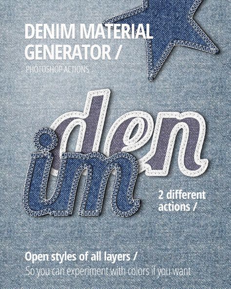 Denim Material Generator Denim Typography Design, Denim Poster Design Ideas, Denim Print Design, Denim Graphic Design, Jeans Graphic Design, Denim Typography, Denim Poster, Denim Banner, Best Fonts For Logos