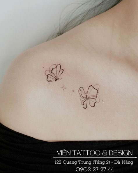 🦋 Just wingin’ it. 😍😍 Thanks for trusting us —————————————— 🟡 122 Quang Trung • Da Nang • 2nd Floor 🔵 Open 9 AM to 7 PM (all day) 🟡 Phone: 0902 27 27 44 🔵 Facebook : Viên Design & Tattoo 🟡 Email: viendesigntattoo 🔵 Instagram: vien.design.tattoo #vientattoodesign #tiemxambaton #tattoo #tattooer #tattooartist #tattooing #ink #inked #inker #tattoodaily #tattooideas #art #artwork #artist #vientattoodesign #vietnam #danang #타투 #문신 #베트남 #다낭 #tattoodesign #tat #tattooart #tattooink #piercing #x... Vietnamese Tattoo, Vietnam Danang, Vietnam Tattoo, 9 Am, Design Tattoo, Da Nang, 2nd Floor, Ink Tattoo, Art Artwork