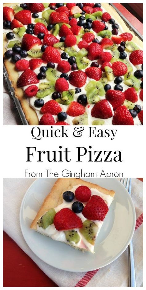 Fruit Pizza Bar, Desserts Halloween, Fruit Pizza Crust, Fruit Pizza Sugar Cookie Recipe, Desserts Quick, Fruit Sugar Cookies, Easy Fruit Pizza, Weight Watcher Desserts, Fruit Pizza Sugar Cookie