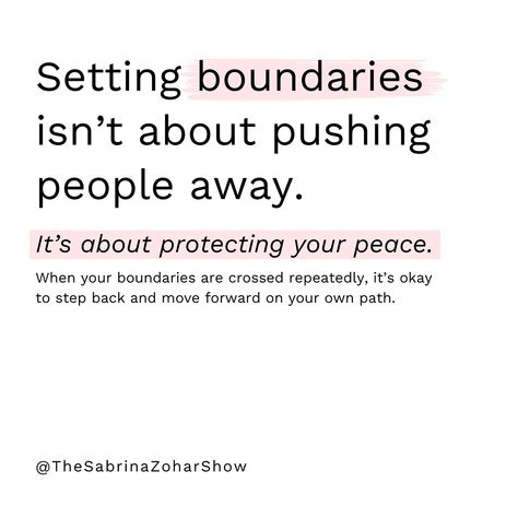 Setting boundaries isn’t about pushing people away, it’s about protecting your peace. It’s ok to walk away from people who blatantly don’t respect the boundaries you communicate to them. #boundaries #datingadvice #moveon Respect My Boundaries Quotes, Protecting Your Peace, Crossing Boundaries, Boundaries Quotes, Setting Boundaries, Dating Advice, True Words, Boundaries, Walking