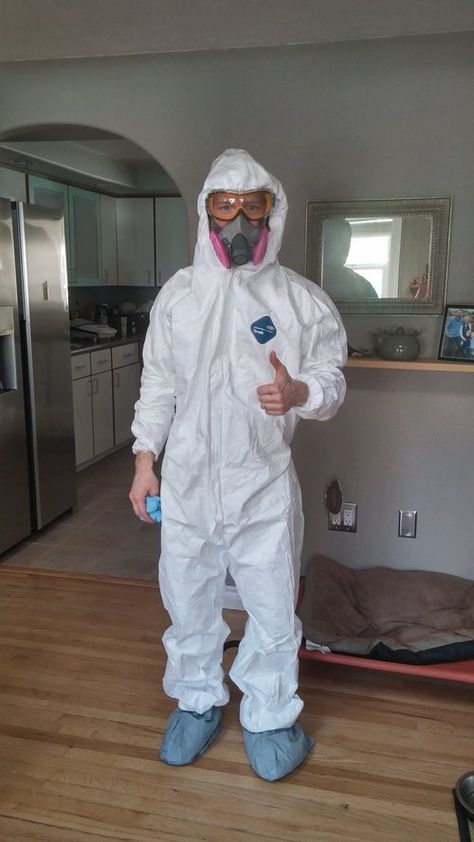 My Best Worst Year: My Journey with Mold — Bridgit Danner, Functional Health Coach & Detox Expert Hazmat Suit Costume, Hazmat Suits, Functional Health, Professional Uniforms, Alien Halloween, Police Costume, Gas Mask Girl, Hazmat Suit, Tech Job