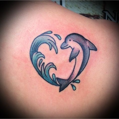 Beach Theme Tattoos, Theme Tattoos, Dolphin Tattoos, Tattoo Memorial, Memorial Tattoo Quotes, Dolphin Tattoo, Dolphins Tattoo, Wrestling Posters, Mehndi Designs For Kids