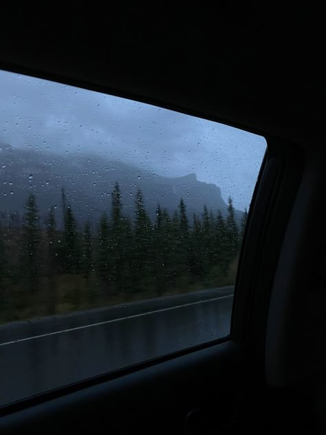 Car Window, A Car, The Rain, Trees, Road, On Twitter, Twitter