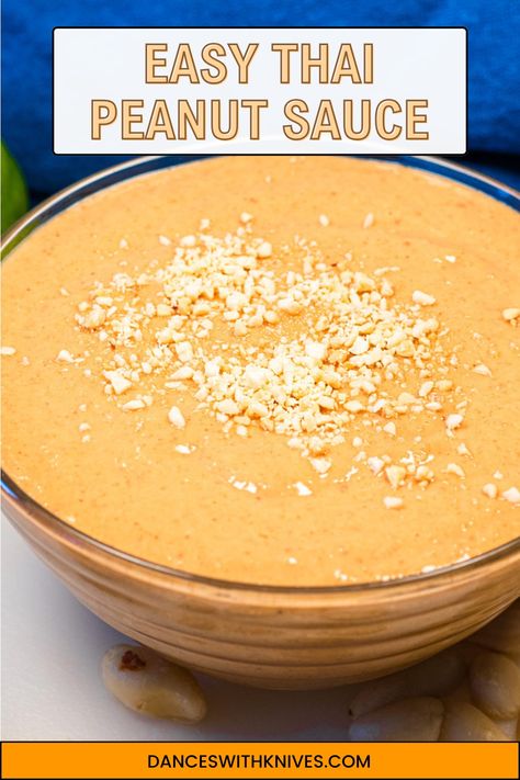 homemade thai peanut sauce in a dish Pad Thai Sauce Peanut Butter, Thai Peanut Sauce With Coconut Milk, Peanut Butter Sauce Thai, Keto Peanut Sauce, Peanut Sauce Recipe Easy, Pad Thai Peanut Sauce, Healthy Peanut Sauce, Peanut Sauce Thai, Thai Peanut Sauce Recipe