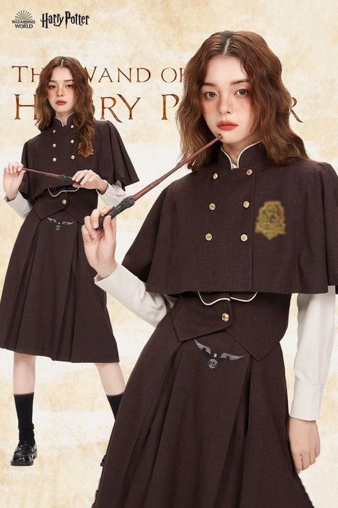 Warner Authorized Harry Potter and KYOUKO Collaboration Outfits Harry Potter Teachers, Sanrio Collaboration, Hogwarts Uniform, Hogwarts Outfits, End Of Summer Sale, School Uniform Fashion, Harry Potter Style, Harry Potter Outfits, Uniform Fashion