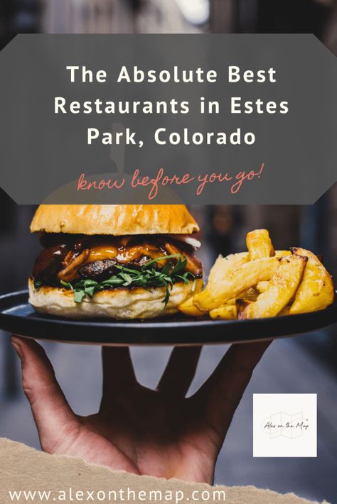 Estes Park Restaurants, Lake Vacations, Steak Burgers, Colorado Food, Specialty Sandwiches, Holidays 2023, Travel Colorado, Rocky Mountain National Park Colorado, Park Restaurant