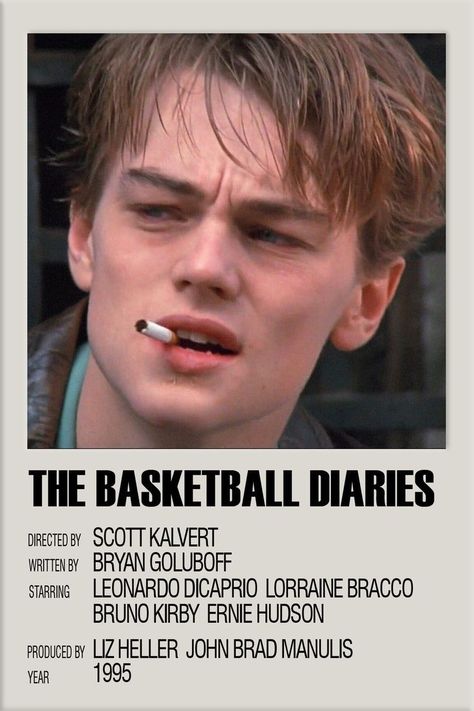 The Basketball Diaries, Quote Movie, Indie Movie Posters, Leonardo Dicaprio Movies, Basketball Diaries, Movies To Watch Teenagers, Most Paused Movie Scenes, Movie Card, Iconic Movie Posters