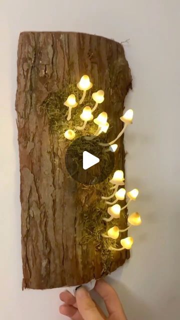 CraftsArtHub on Instagram: "Handmade mushroom light using recycled materials   #handmadewithlove #handmadegifts #handmadeisbetter #handcrafted #handcraftedwithlove #diylight #lightingdesign #lampdesign #lamplight #mushrooms #recycledfashion #recycledart #recycledcrafts #homedecoration #homedecorideas" Mushroom Light, Bedroom Ideas For Small Rooms Cozy, Mushroom Crafts, Mushroom Lights, Mushroom Fairy, Diy Lamp Shade, Diy Art Projects, Fairy Garden Diy, Recycled Fashion