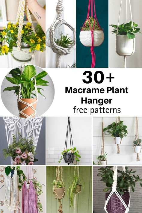 Welcome back, macrame artisans! Are you back for more free and easy macrame crafts? Well, you’re in for a treat because we are sharing a bunch of macrame plant hanger patterns today! It doesn’t matter Indoor Plant Hangers Diy, Diy Macrame Plant Hanger Pattern Free, Free Macrame Plant Hanger Patterns, Macrame Diy Plant Hanger, Macrame Plant Hanger Diy Tutorials, Macrame Plant Hanger Pattern Free, Crochet Plant Hanger Pattern Free, Free Macrame Patterns Tutorials, Plant Hanger Ideas