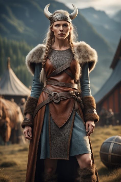 Viking Boots Woman, Diy Viking Shield Maiden Costume, Female Viking Costume Diy, Viking Female Outfit, Viking Queen Costume, Women’s Viking Costume, Viking Costume Female, Viking Halloween Costume Women, Women Viking Costume