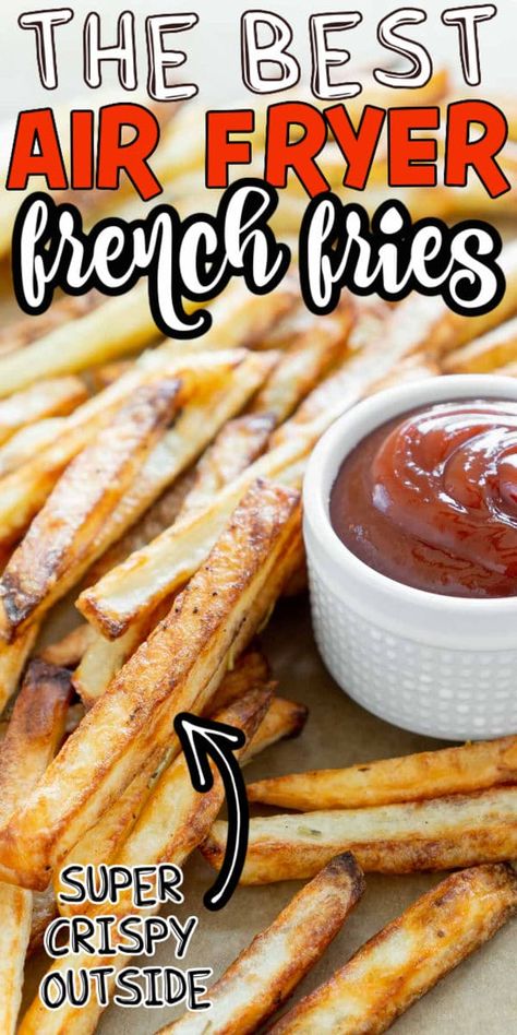 Best Homemade French Fries, Air Fry French Fries, Air Fryer Fries, Best French Fries, Air Fryer French Fries, The Best Air Fryer, Homemade Fries, Making French Fries, Crispy French Fries