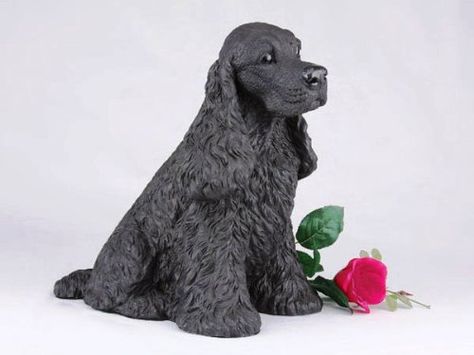 Cocker Spaniel Black Cremation Pet Urn for secure installation of your beloved pet's ashes indoors or outdoors * Visit the image link more details. (This is an affiliate link) Black Cocker Spaniel, Pet Cremation Urns, Dog Urns, Pet Urn, Dog Odor, Cocker Spaniel Dog, Dog Gate, Dog Shedding, Dog Food Storage