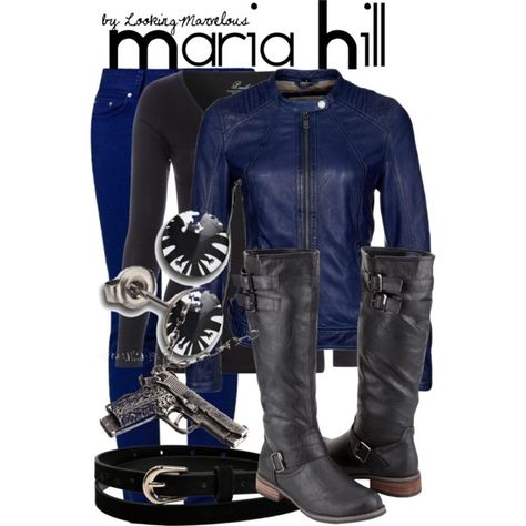 Marvel Maria Hill, Marvel Inspired Outfits, Marvel Fashion, Maria Hill, Geeky Clothes, Avengers Outfits, Superhero Fashion, Movie Inspired Outfits, Marvel Clothes