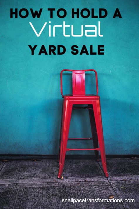 Do you desire a simple way to resell your items? Hold a virtual yard sale on Facebook. Bless your friends with great prices on things they might need, earn cash, and get rid of clutter –win, win, win. Virtual Yard Sale, Yard Sale Display, Garage Sale Organization, Online Garage Sale, Get Rid Of Things, Garage Sale Tips, Yard Sale Signs, Virtual Garage Sale, Garage Sale Signs