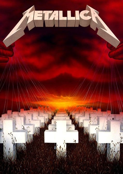 Metallica Album Covers, Rock Album Cover, Metallica Albums, Greatest Album Covers, Metallica Art, Rock Album Covers, Cool Album Covers, Master Of Puppets, Metal Albums