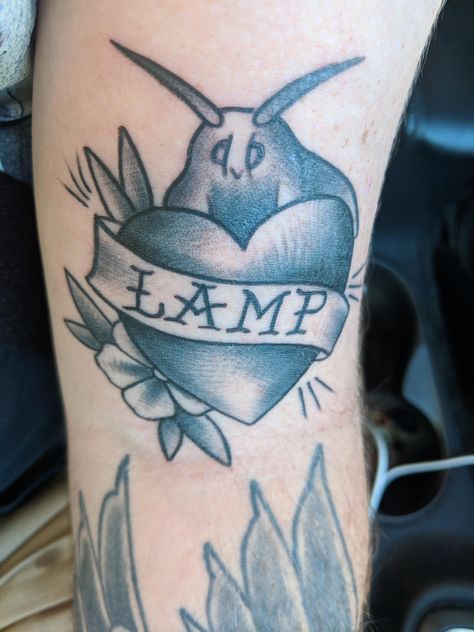 Independence Tattoo, Moth Lamp, Lamp Tattoo, Deaths Head Moth, Moth Tattoo, I Love Lamp, Norfolk Va, Body Tattoos, Heart Tattoo