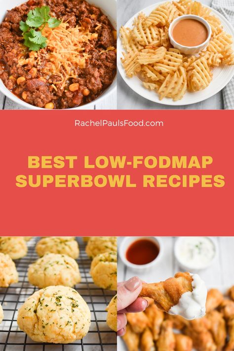 Low Fodmap Super Bowl Recipes, Low Fodmap Appetizer Recipes, Low Fodmap Store Bought, Low Fodmap Football Food, Low Fodmap Potluck Recipes, Low Fodmap Superbowl Snacks, Low Fodmap Appetizers Parties, Low Fodmap Party Food, Low Fodmap Snack Recipes