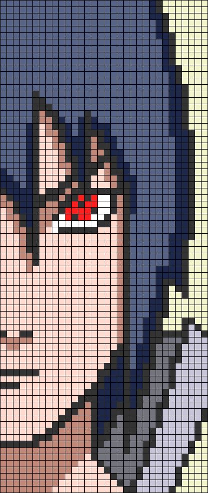 Pin by Deana on Perler bead  Easy pixel art Pixel art Anime pixel art