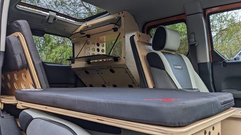 Honda Element Accessories, Honda Element Camping, Honda Element Camper, Rv Van, 5th Element, Micro Camper, Van Conversion Interior, Camping Storage, Mobile Office