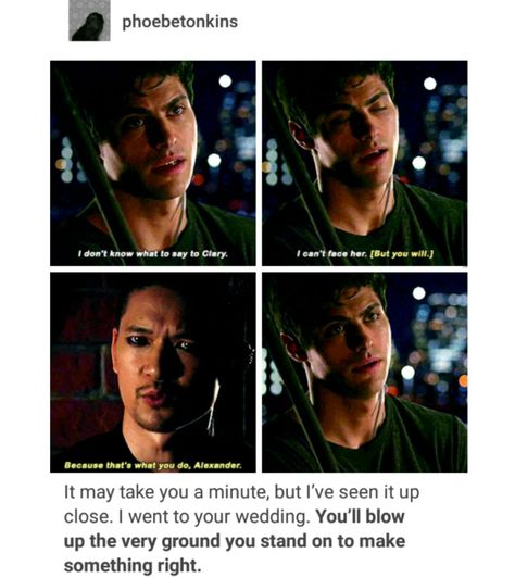 Malec Tumblr, Cassandra Clare Quotes, Harry Potter Quotes Funny, Magnus And Alec, Shadowhunters Malec, Tumblr Post, Alec Lightwood, Family Is Everything, City Of Bones