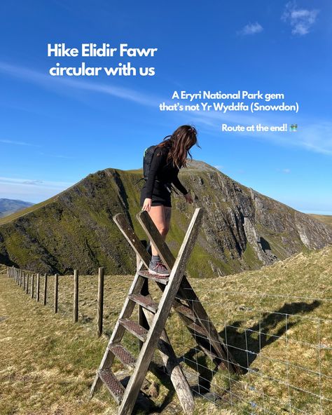 Come hike Elidir Fawr with us 🗺️🤍 A few weeks ago I said to @ryanholland_adventures that I hadn’t visited much of Eryri, as a welsh man he wasn’t too impressed. So I was dragged away from the Peak District and went to explore 🫶🏼 Snacks in bag, sun shining, Bella dog ready and the route downloaded on the @ordnancesurvey app we ticked off: ➡️Carnedd Y Filiast ➡️Mynydd Perfedd ➡️Elidir Fawr ➡️Elidir Fach The route was so beautiful and the views across Eryri were incredible (see my OS Map rou... Os Maps, Sun Shining, Peak District, The Peak, I Said, How To Take Photos, National Parks, Hiking, Map