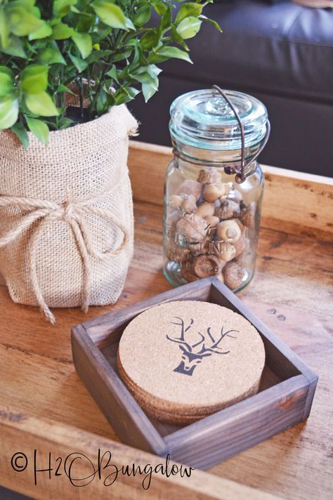 Coaster Holder Diy, Deer Antlers Diy, Deer Antler Diy, Diy Wood Coasters, Antler Diy, Diy Antlers, Diy Coaster, Mops Crafts, Selling Crafts