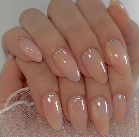 Softgel Nail Extension Design, Soft Gel Nail Extensions Designs, Nail Extension Designs Simple, Easy Pride Nails, Ongles Beiges, Pride Nails, Acrylic Nails Nude, Soft Gel Nails, Elegant Nail